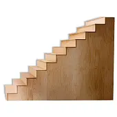 Щит мебельный Лиственница ступень 40*300*1,0 сращенная, лиственница, сорт ае