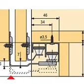 Система TopLine L направляющий профиль topline l, l3000, алюминий