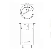Мойки Polygran мойка polygran модель atol 520 кремовый