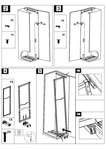Выдвижные системы для кухонных пеналов макси буфет encanto в базу 450 мм, серый