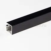 Профиль для стекла профиль фасадный mz 01, 5800мм, чёрный браш