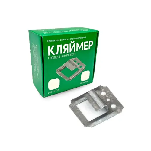 Крепёж для дерева Гвоздэк кляймер оцинкованный №8, 100 шт/уп.